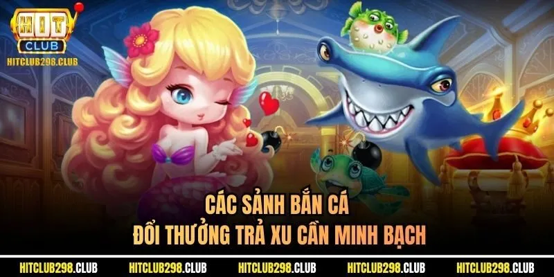 Các sảnh bắn cá đổi thưởng trả xu cần minh bạch