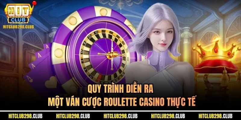 Quy trình diễn ra một ván cược Roulette casino thực tế